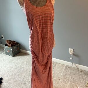 Striped Sleeveless Maxi Dress